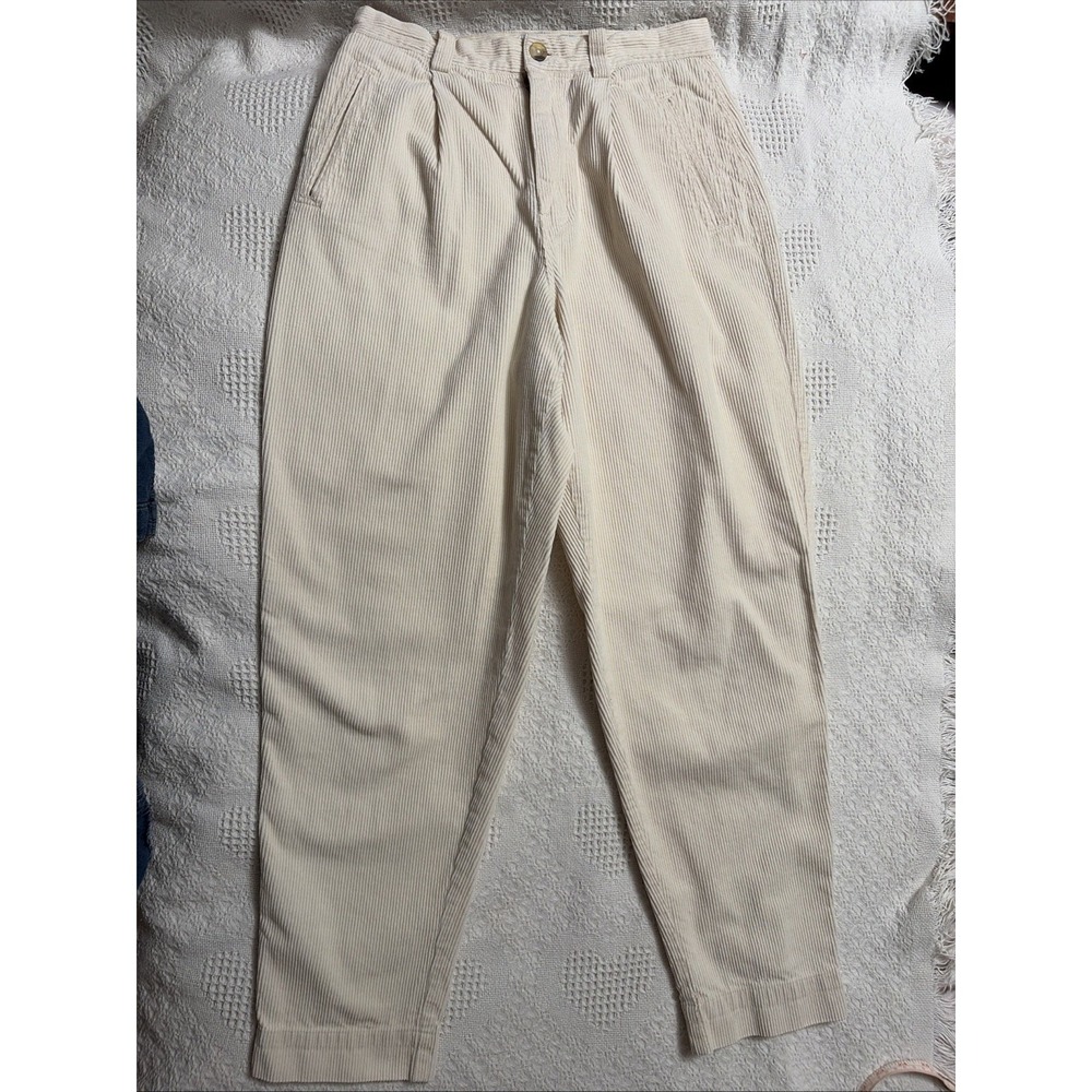 Vintage 80's 90's Jennifer Moore Corduroy Pants Pleated High Rise‎ 10 Barrel